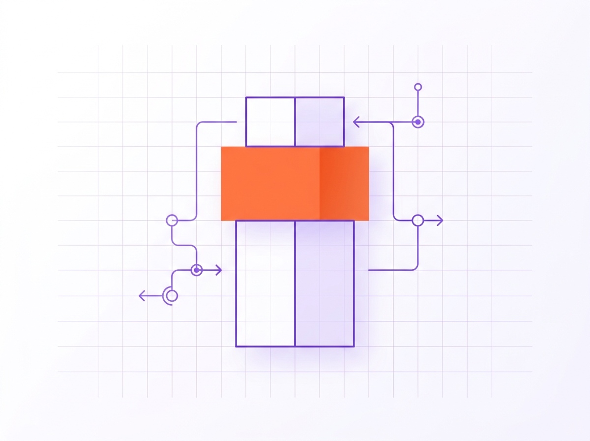 Three stacked budget blocks labeled build, run and change on a simple planning sheet