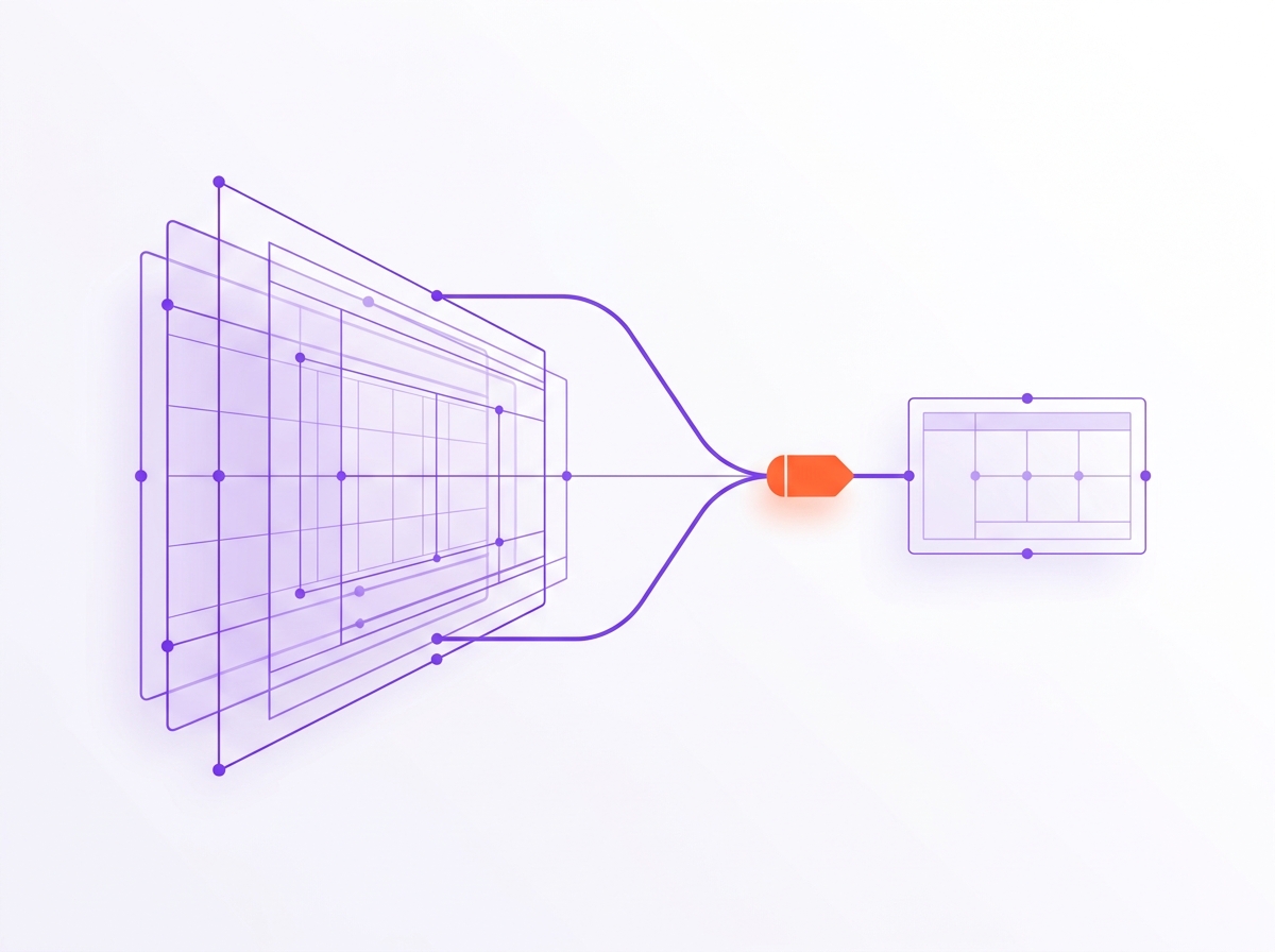 Simple diagram of one restaurant order moving from a delivery marketplace to a direct ordering page