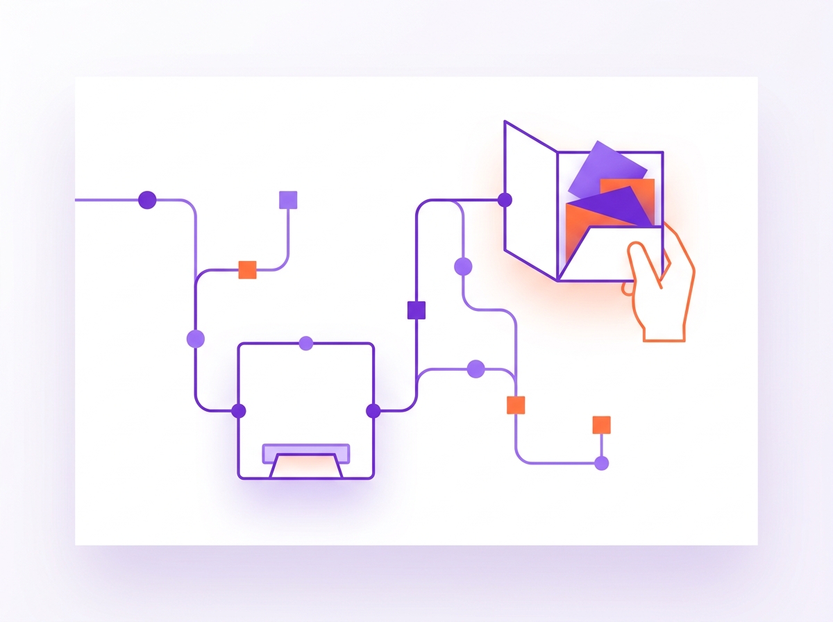 Simple diagram contrasting a rented portal with a vendor's logo slot against a portal whose code sits in the business owner's own repository