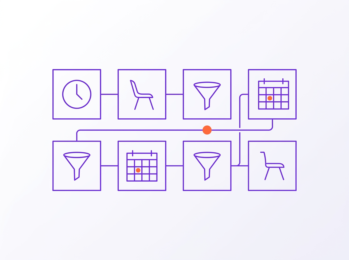 Seven simple weekly metric tiles arranged in a grid, representing a law firm intake report