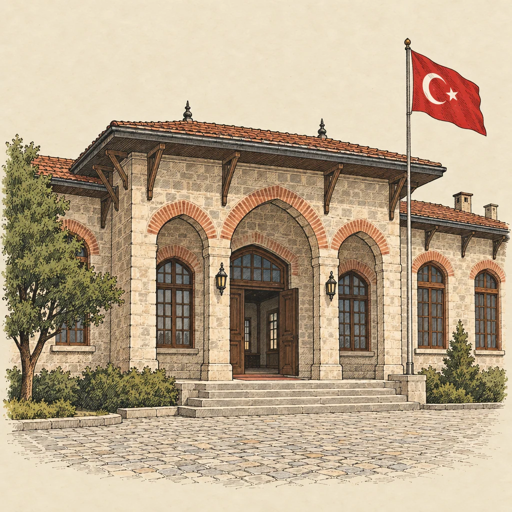 Türkiye Büyük Millet Meclisinin açılışı — Historical dates illustration from the Suzy Talks Turkey encyclopedia
