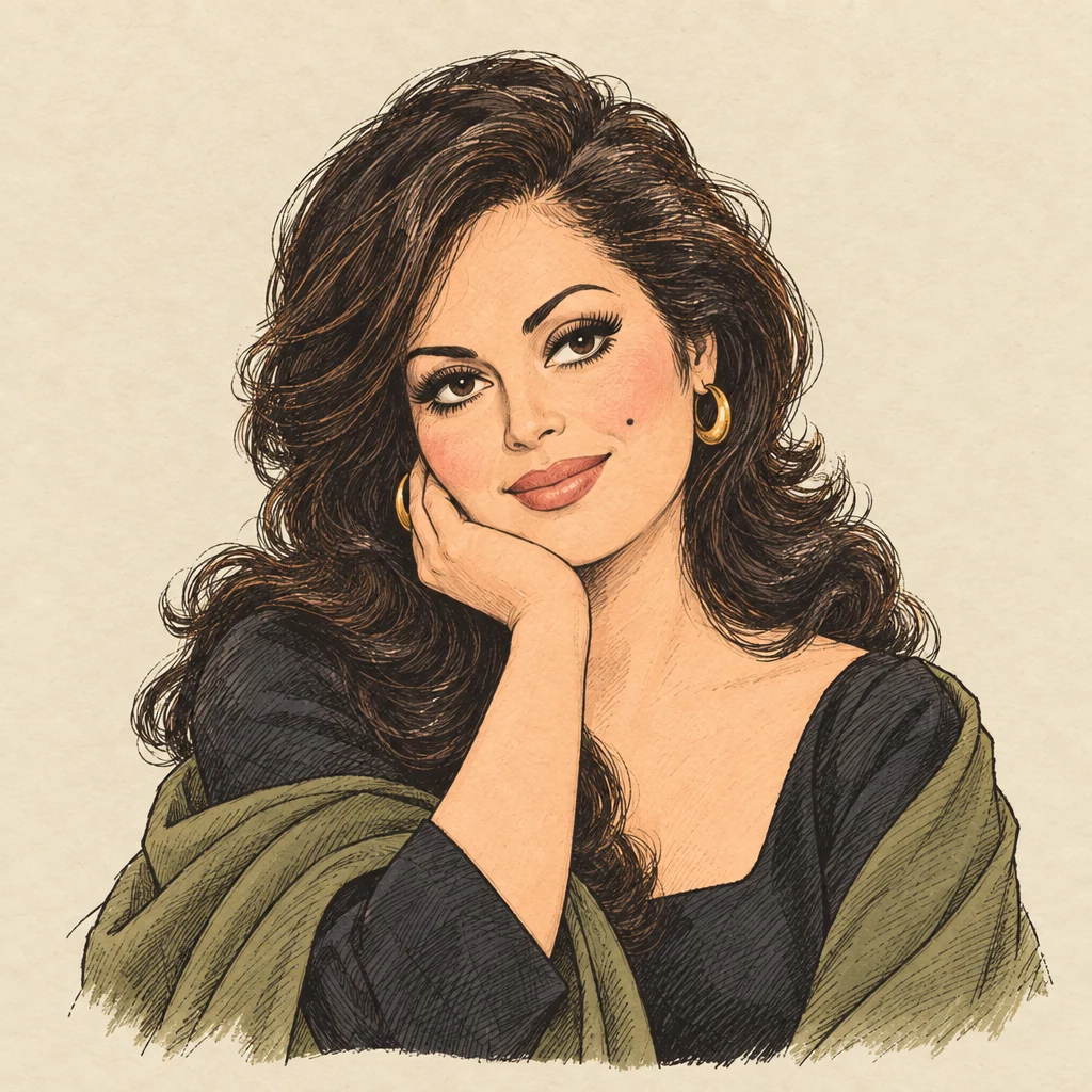 Türkan Şoray — Actors illustration from the Suzy Talks Turkey encyclopedia