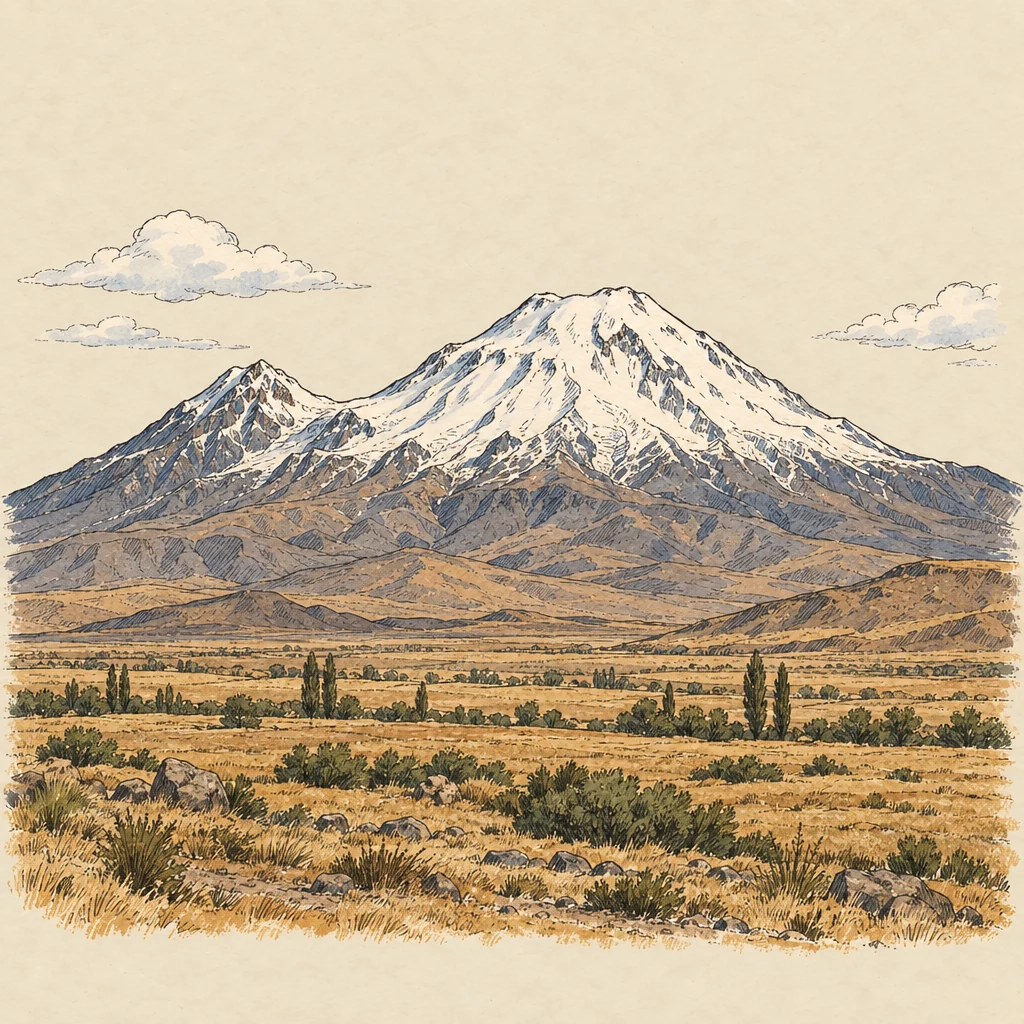 Ağrı Dağı — Nature & animals illustration from the Suzy Talks Turkey encyclopedia