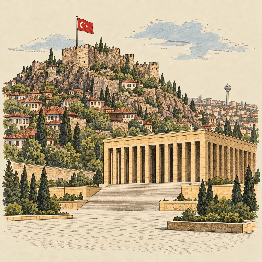 Ankara — Cities & regions illustration from the Suzy Talks Turkey encyclopedia