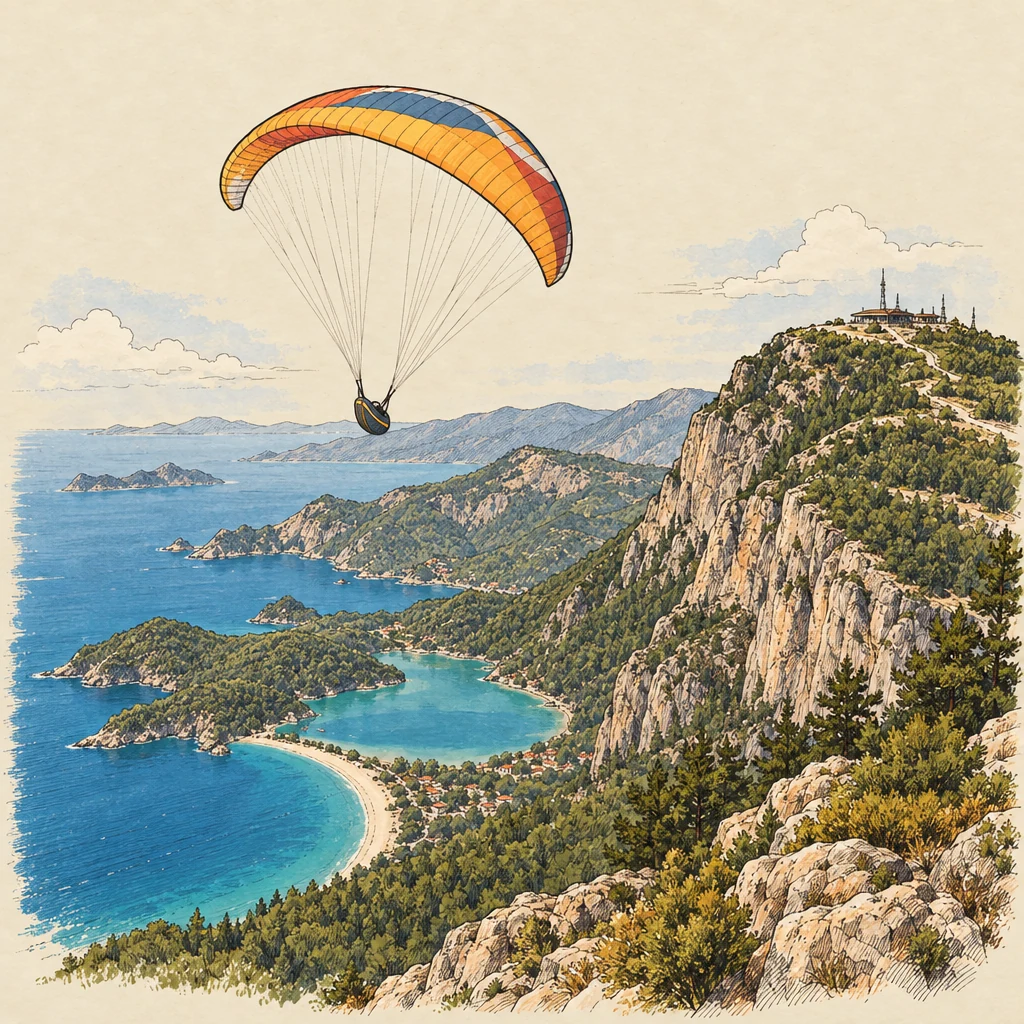 Babadağ — Nature & animals illustration from the Suzy Talks Turkey encyclopedia