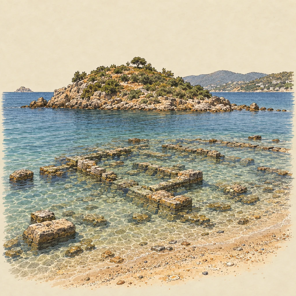Gümüşlük — Beach towns illustration from the Suzy Talks Turkey encyclopedia