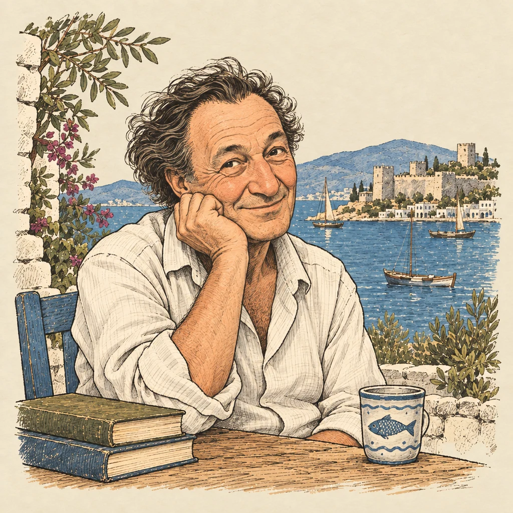 Halikarnas Balıkçısı — Writers & poets illustration from the Suzy Talks Turkey encyclopedia