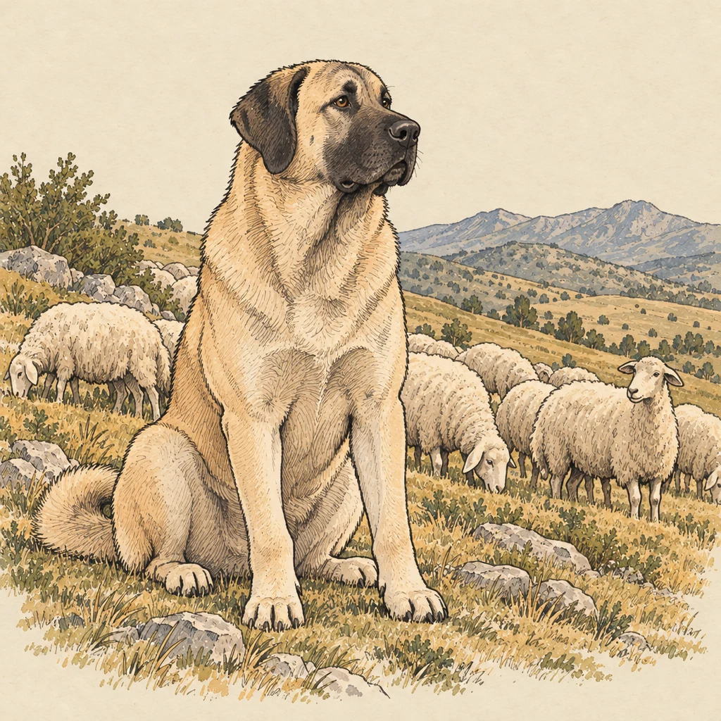Kangal — Nature & animals illustration from the Suzy Talks Turkey encyclopedia
