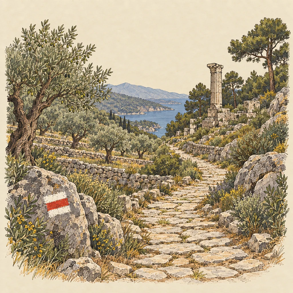 Karia Yolu — Traditions & everyday life illustration from the Suzy Talks Turkey encyclopedia