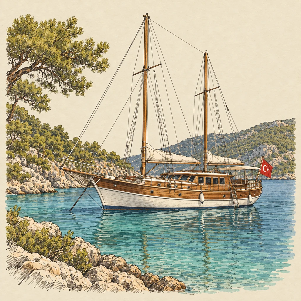 Mavi Yolculuk — Traditions & everyday life illustration from the Suzy Talks Turkey encyclopedia