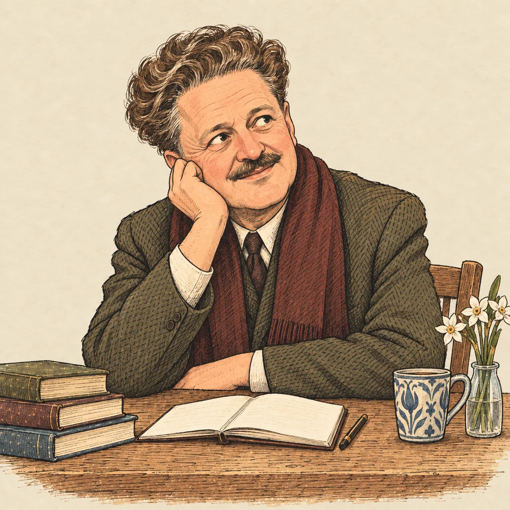 Nâzım Hikmet — Writers & poets illustration from the Suzy Talks Turkey encyclopedia