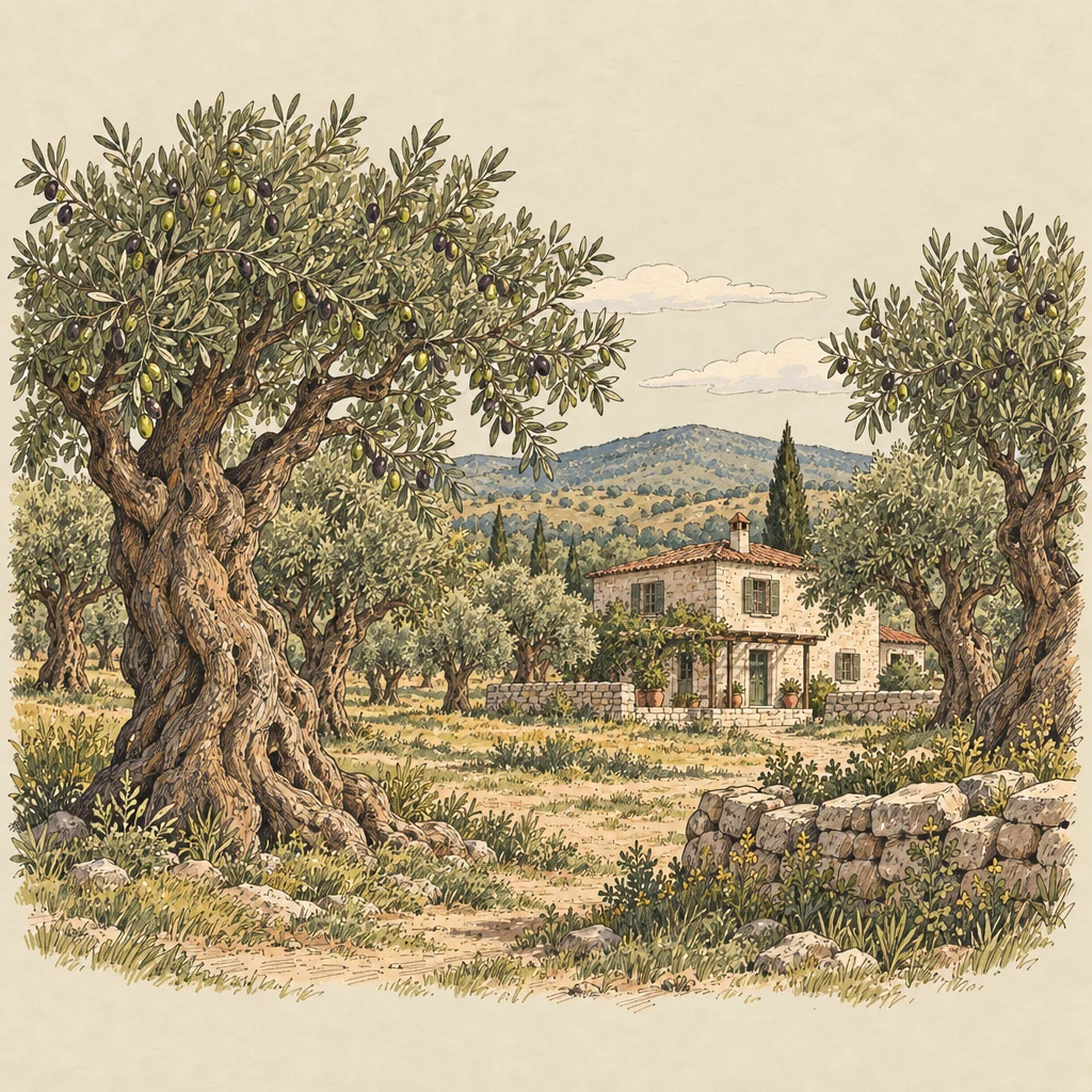 Orhan Menteşe Çiftliği — Traditions & everyday life illustration from the Suzy Talks Turkey encyclopedia