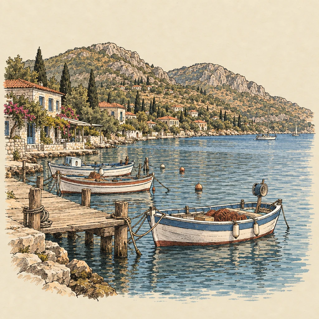 Selimiye — Villages illustration from the Suzy Talks Turkey encyclopedia