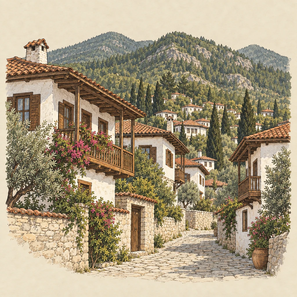 Ula — Cities & regions illustration from the Suzy Talks Turkey encyclopedia